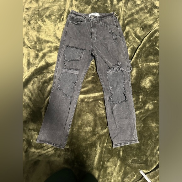 Hollister distressed vintage straight jeans - Picture 2 of 5